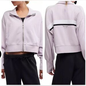 Free People Movement High Jump Oversize Zip-Up Jacket Rose Wash Size XL NWT